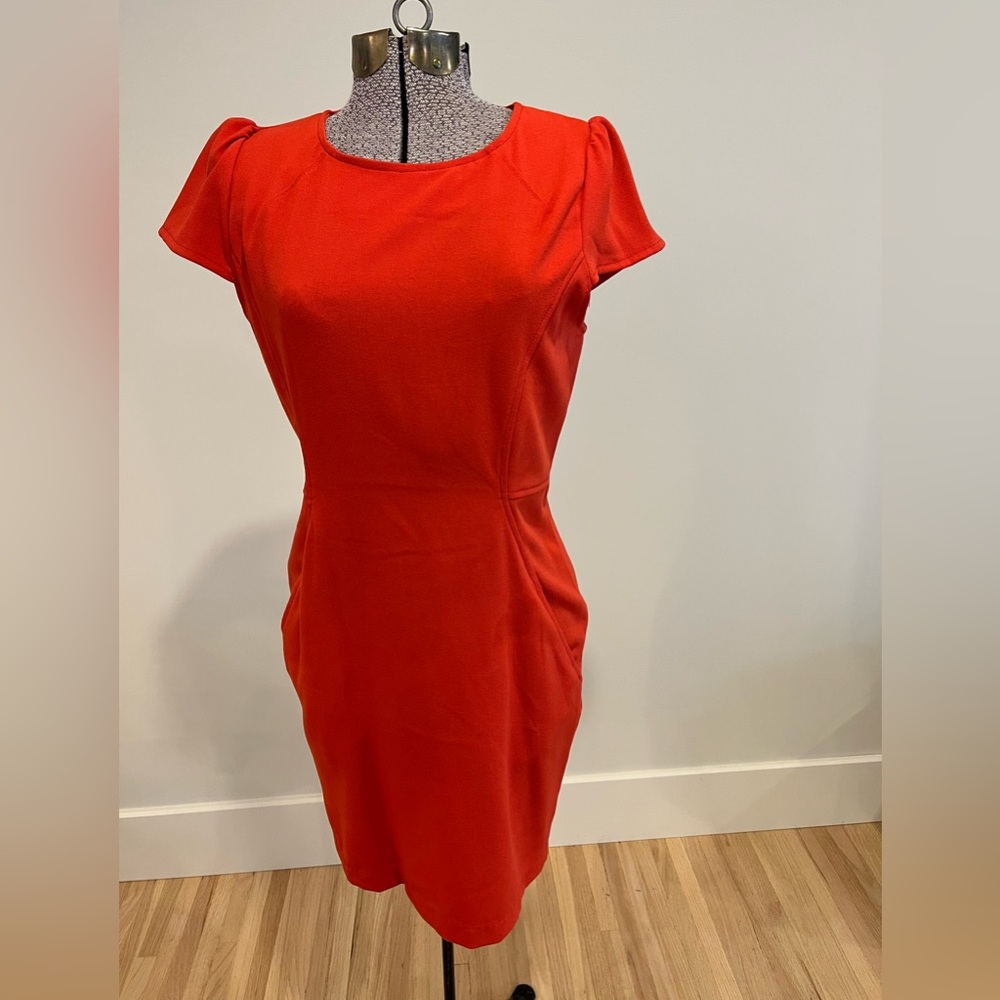 Louche- Red/coral dress w/ pockets (Size 12)